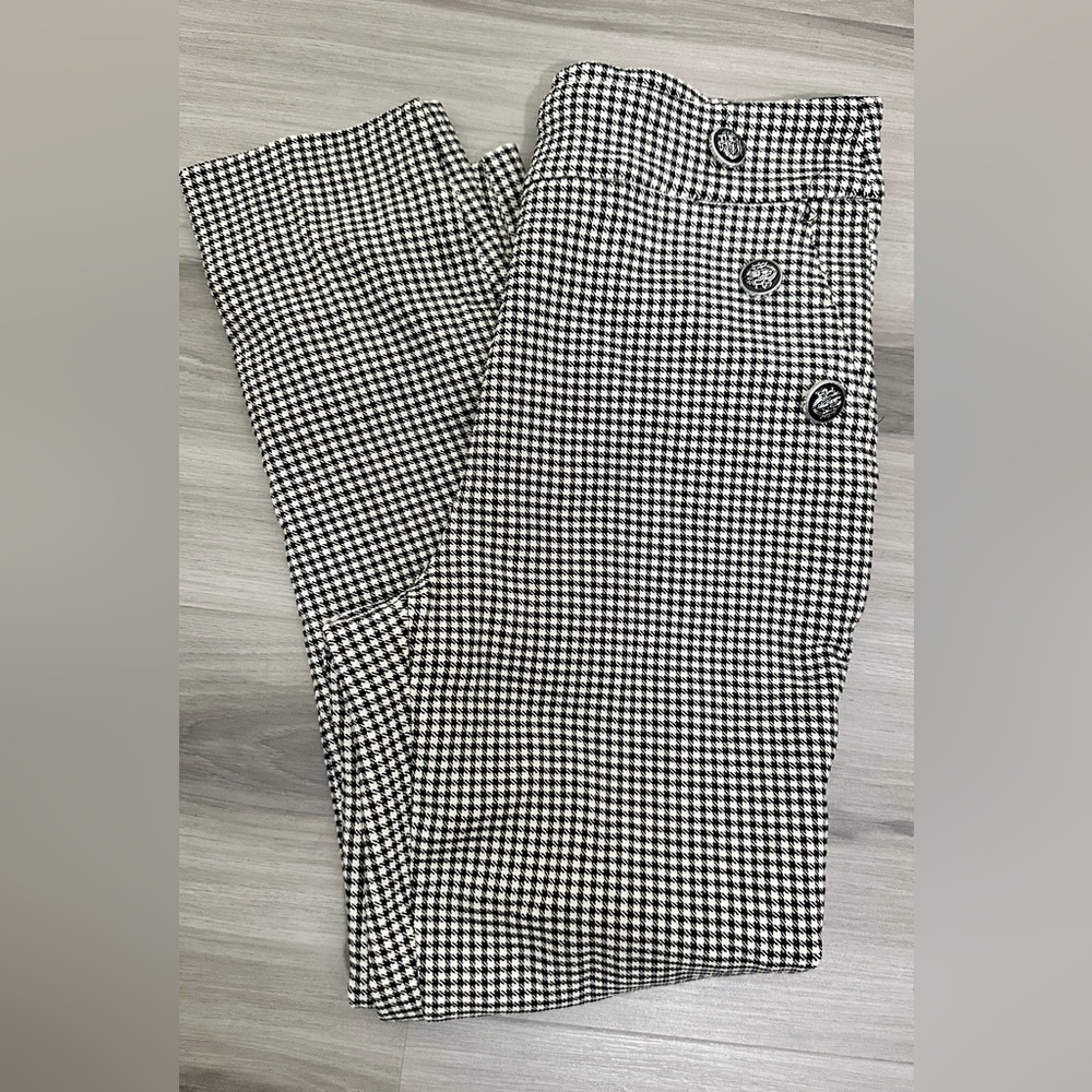 🤍 Rachel Zoe Monochrome Houndstooth Top | Size S | Chic & Elegant 🤍